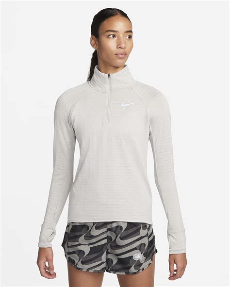 nike damen laufoberteil langarm halbreißverschluss|Nike Therma.